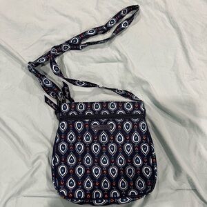 Vera Bradley Dark Blue Teardrop Crossbody Bag